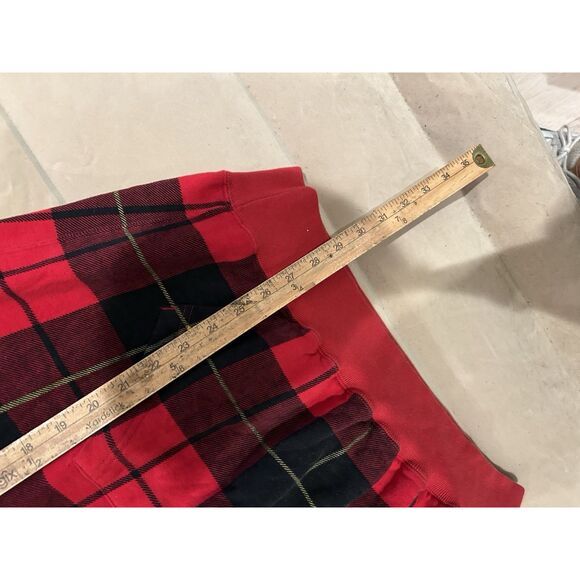 Vintage 90s Polo Sport Ralph Lauren Plaid Pattern Hoodie Rare RL Flag Spellout - Picture 5 of 6